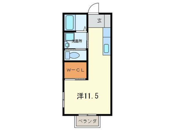 サンライズＢの物件間取画像